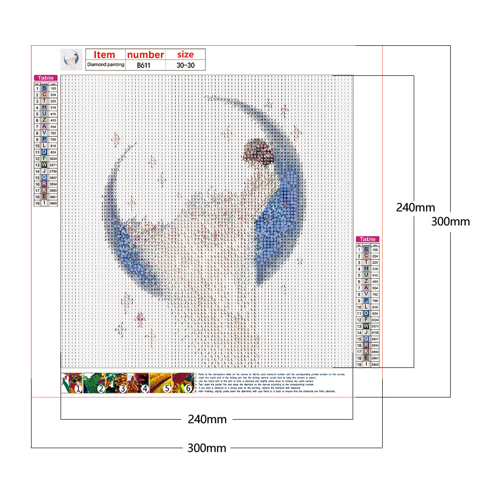 Girl - Full Round Drill Diamond Painting 30*30CM