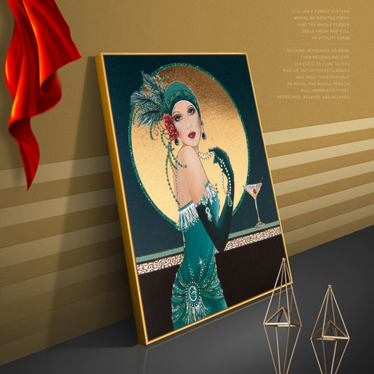 Woman - Full Round Drill Diamond Painting 30*40CM