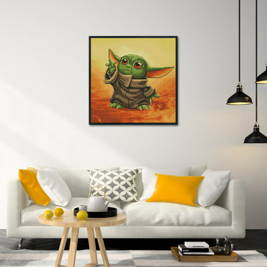 Yoda - 11CT Stamped Cross Stitch 36*36CM