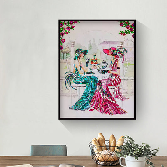 Lady - Special Shaped Drill Diamond Paintng 30*40CM