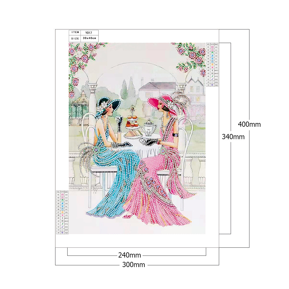 Lady - Special Shaped Drill Diamond Paintng 30*40CM