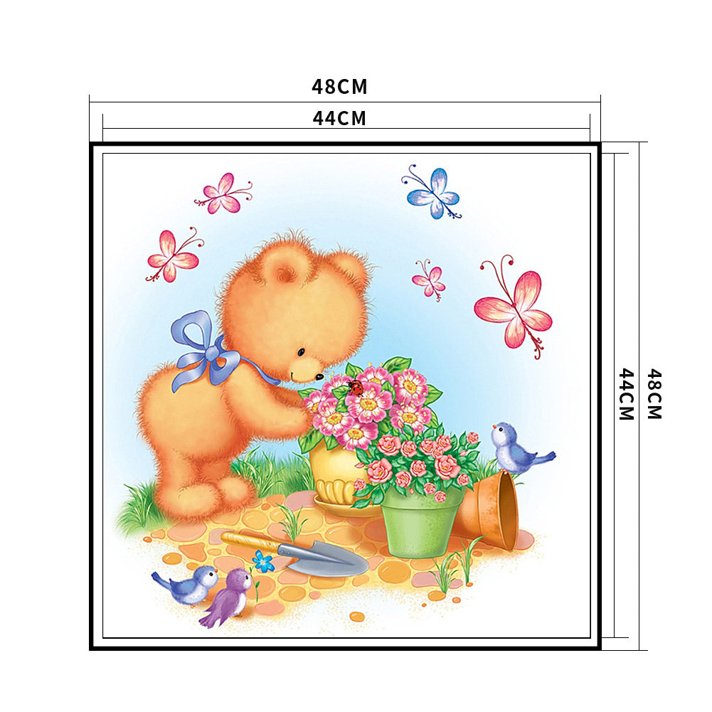 Bear - 11CT Stamped Cross Stitch 48*48CM
