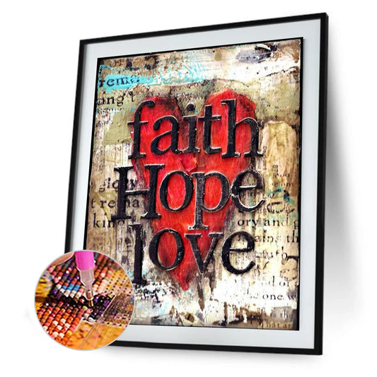Faith - Full Round Drill Diamond Painting 30*40CM