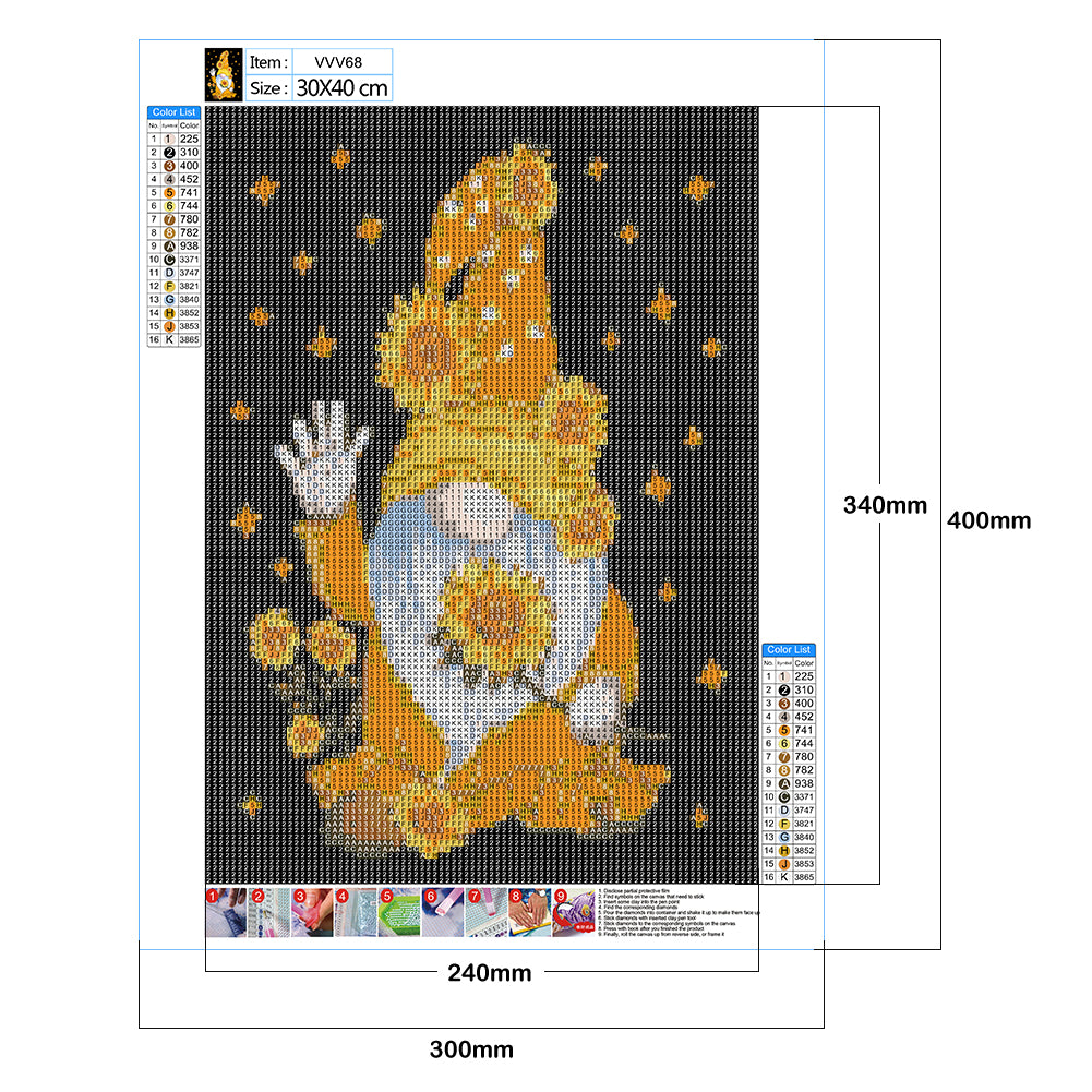 Gnome Goblin - Full Round Drill Diamond Painting 30*40CM