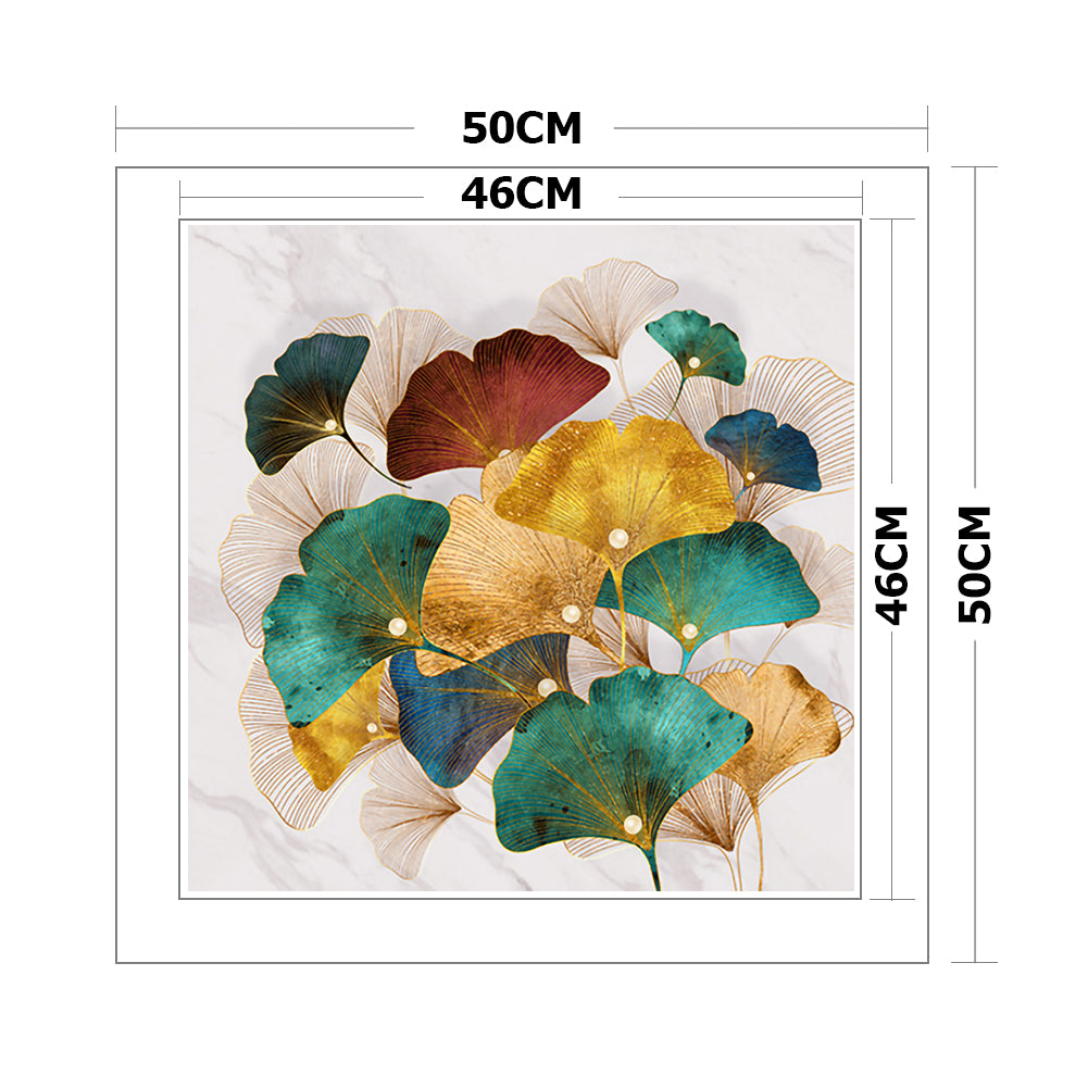 Ginkgo - 11CT Stamped Cross Stitch 50*50CM