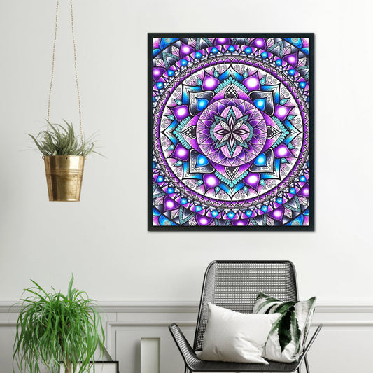 Mandala Flower - 11CT Stamped Cross Stitch 40*48CM
