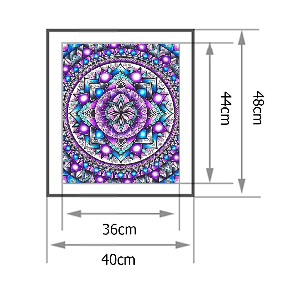 Mandala Flower - 11CT Stamped Cross Stitch 40*48CM