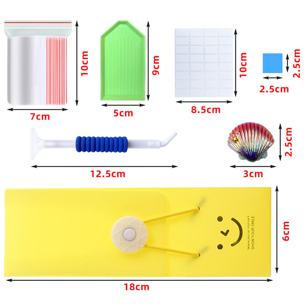 Elbow Point Drill Pen Clay Tray Box 5D Diamond Painting Tool Accessory Kit