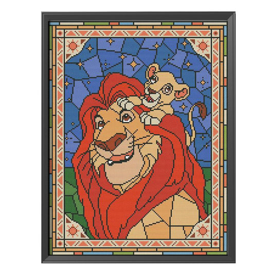 Anime - 11CT Stamped Cross Stitch 30*40CM