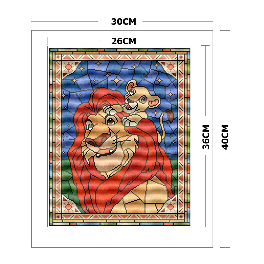 Anime - 11CT Stamped Cross Stitch 30*40CM