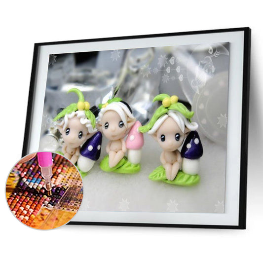 Cartoon Dolls - Full Round Drill Diamond Painting 40*30CM