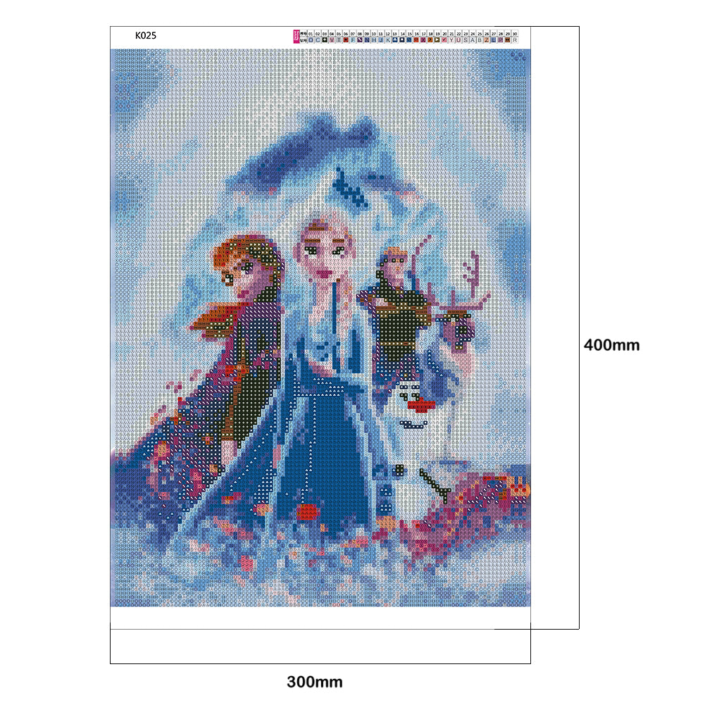 Frozen - Full Round Drill Diamond Painting 30*40CM
