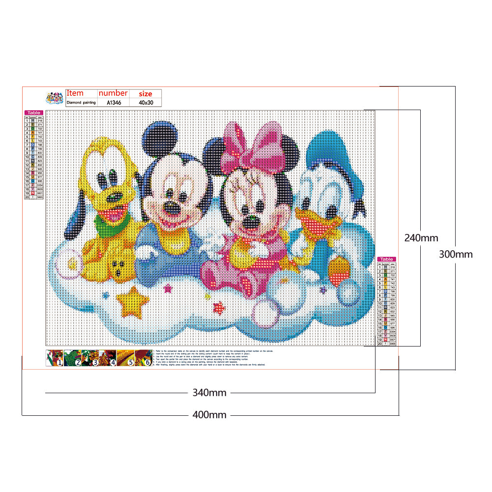 Mouse Duck - Full Round Drill Diamond Painting 40*30CM