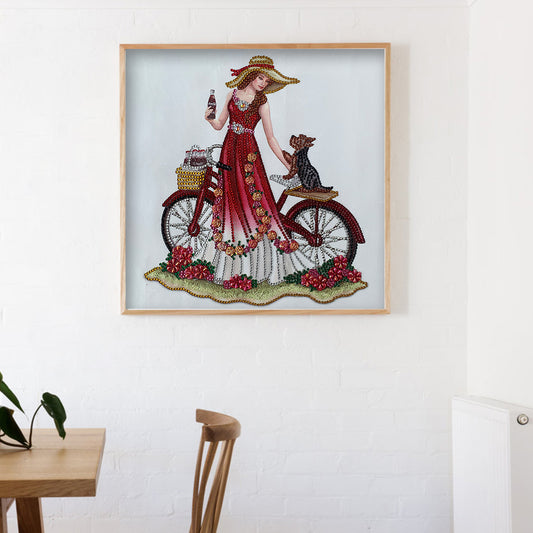 Dress Lady - Special Shaped Drill Diamond Paintng 35*35CM