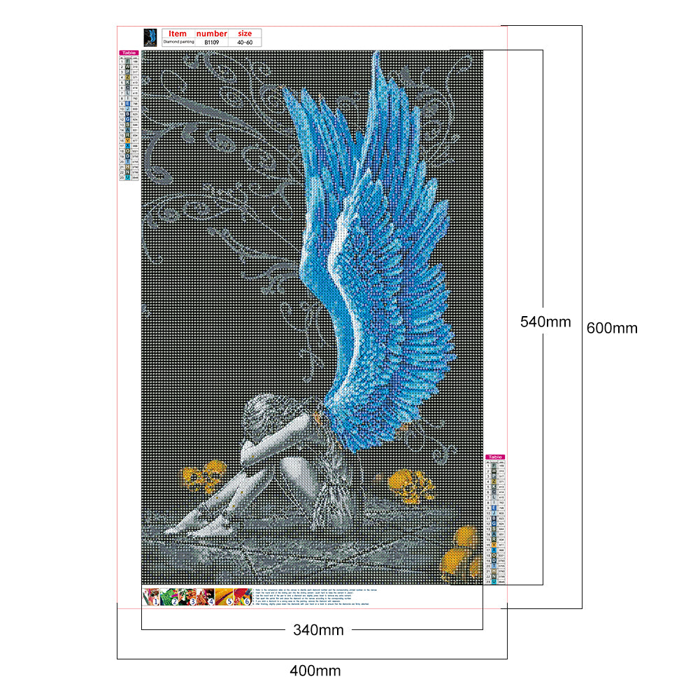 Angel - Full Round Drill Diamond Painting 40*60CM