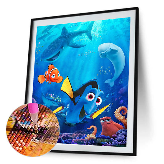 Cartoon Ocean - Full Round Drill Diamond Painting 30*40CM