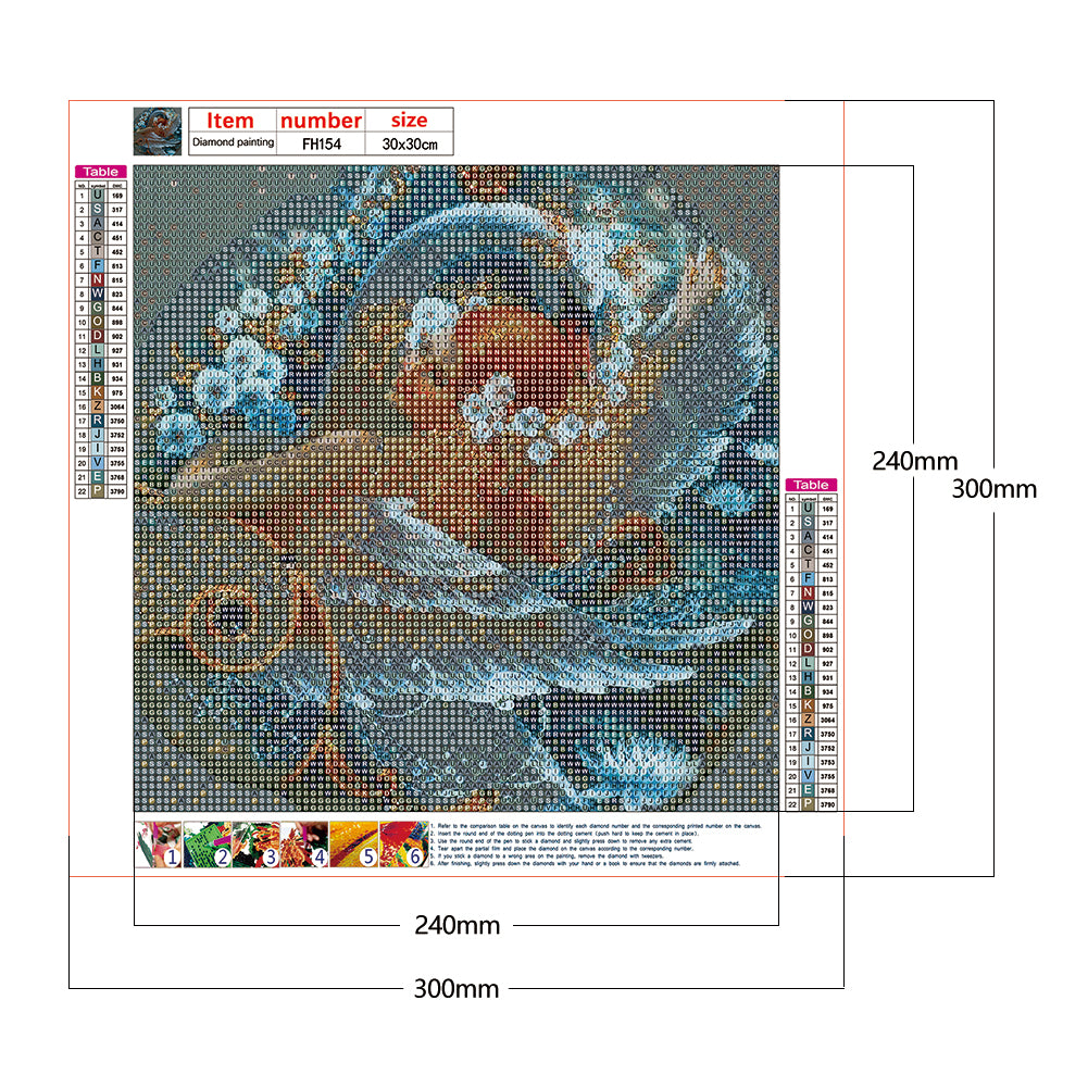 Swan Girl - Full Round Drill Diamond Painting 30*30CM