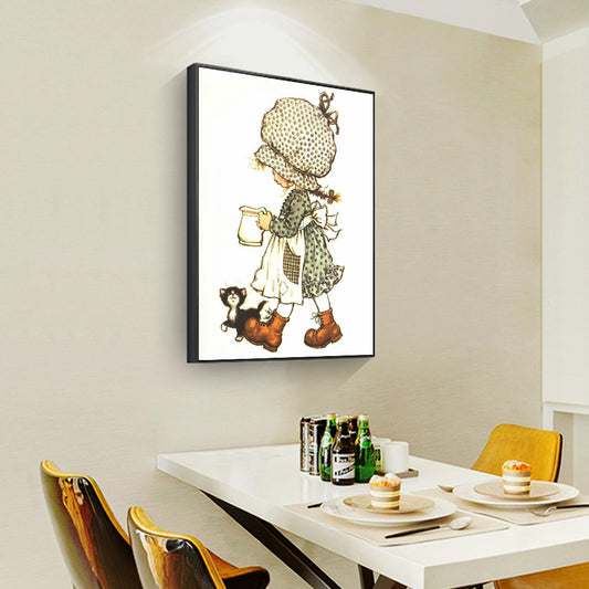 Little Girl - Full Round Drill Diamond Painting 30*40CM