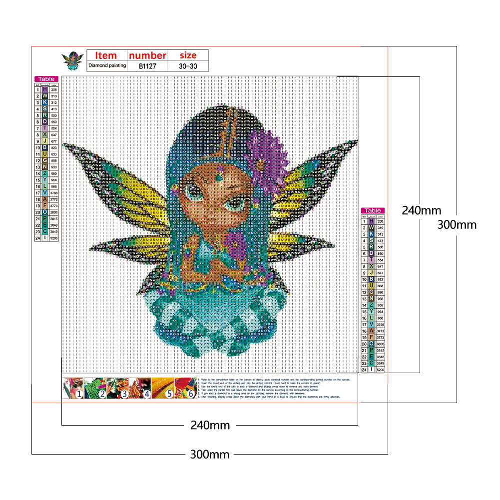 Cartoon Doll - Full Round Drill Diamond Painting 30*30CM