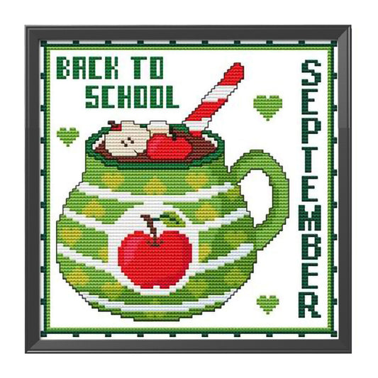 Month - 11CT Stamped Cross Stitch 35*35CM