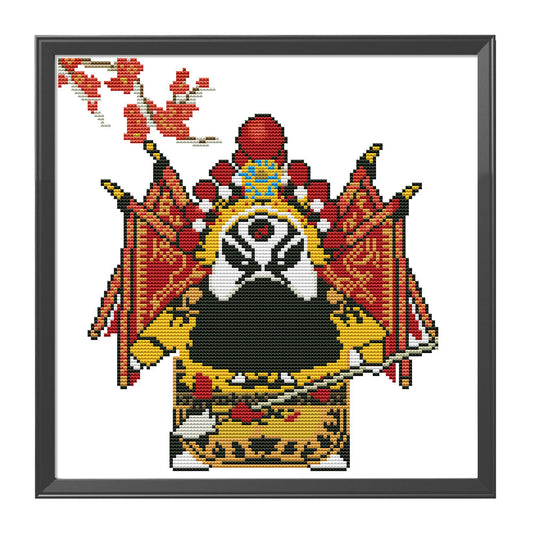 Peking Opera - 11CT Stamped Cross Stitch 36*46CM
