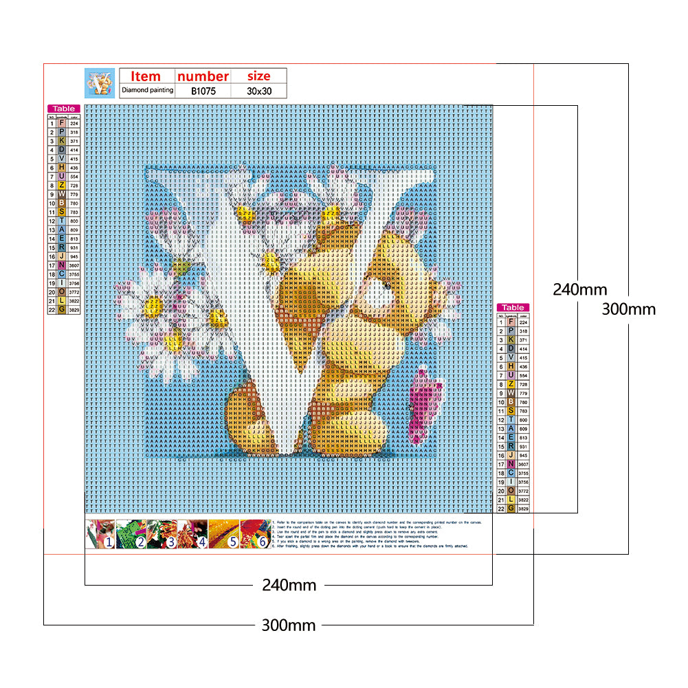 Cartoon Bear - Full Round Drill Diamond Painting 30*30CM