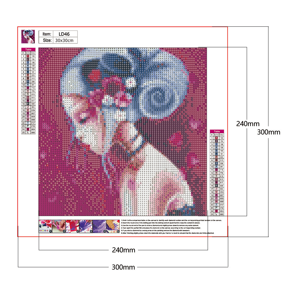 Geisha Girl - Full Round Drill Diamond Painting 30*30CM