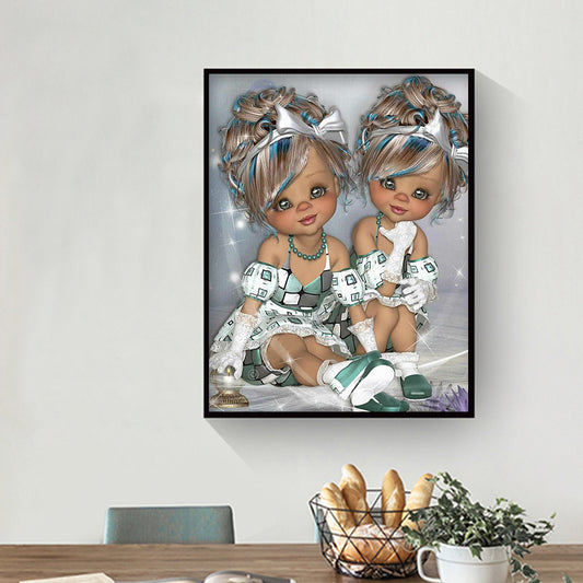 Unique Girl - Full Round Drill Diamond Painting 30*40CM