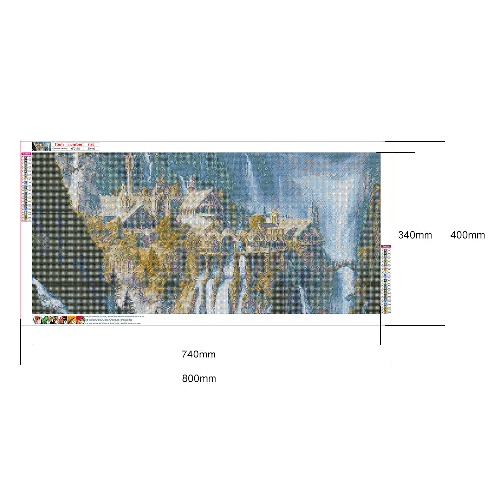 Mountain Attic - Full Square Drill Diamond Painting 80*40CM
