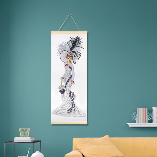 Lady - Special Shaped Drill Diamond Paintng 20*50CM