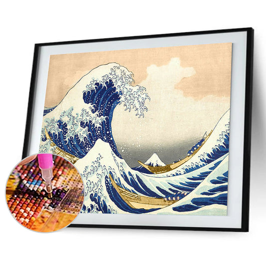 Wave - Full Round Drill Diamond Painting 40*30CM