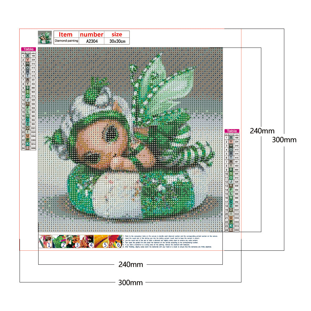 Doll - Full Round Drill Diamond Painting 30*30CM