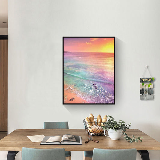 Beach Seascape - Full Round Drill Diamond Painting 30*40CM