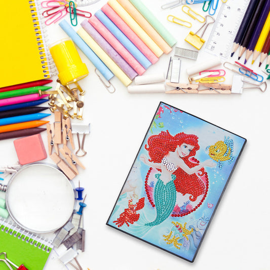 A5 5D Blank Notebooks DIY Part Drill Special Shape Rhinestone Diary Books