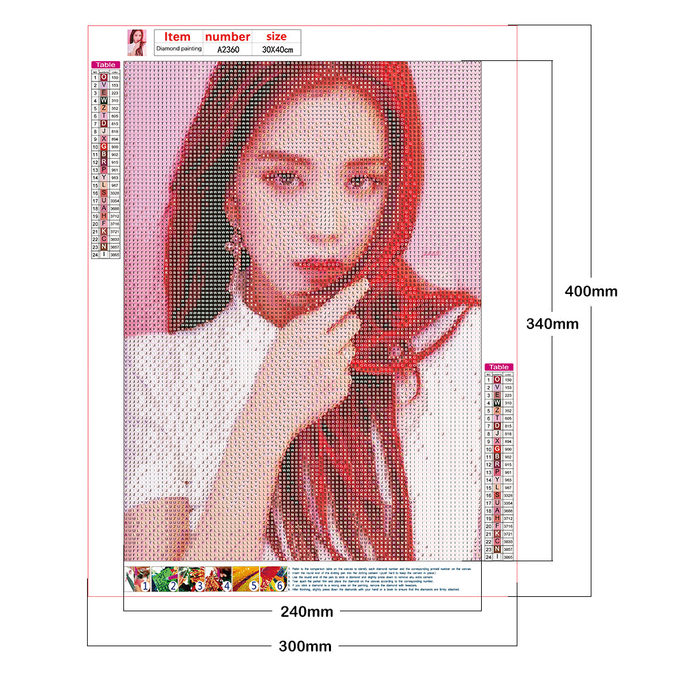 Pop Group - Full Round Drill Diamond Painting 30*40CM