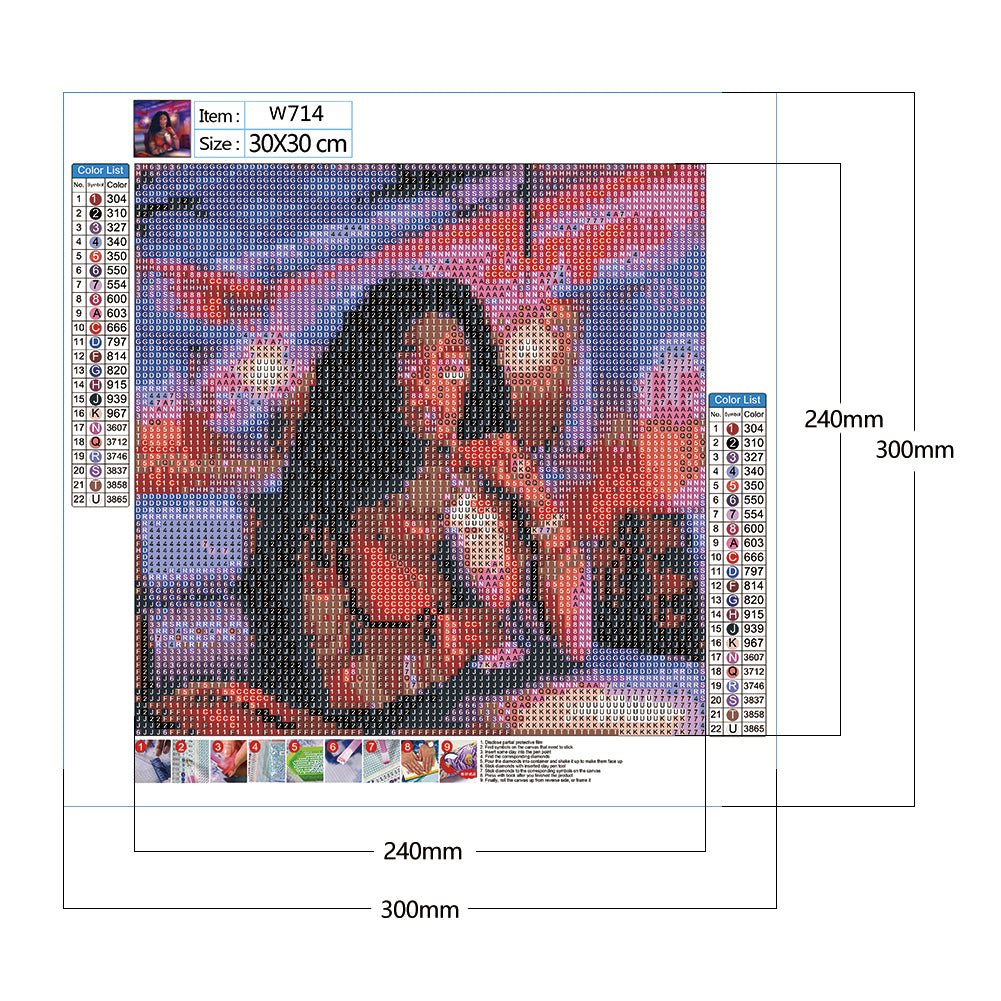 Character Series - Full Round Drill Diamond Painting 30*30CM