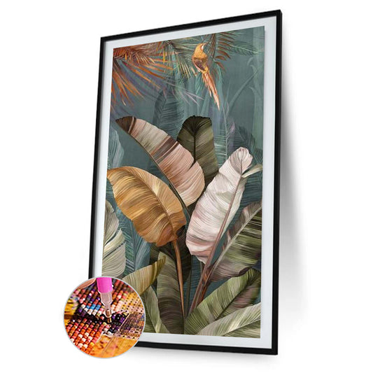 Leaf Jungle - Full Round Drill Diamond Painting 40*80CM