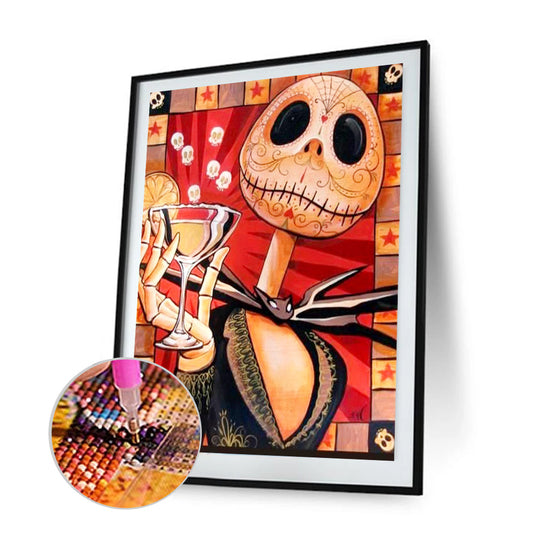 Skull - Full Round Drill Diamond Painting 30*40CM