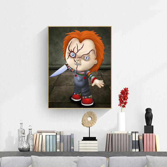 Horror Doll - Full Round Drill Diamond Painting 30*40CM