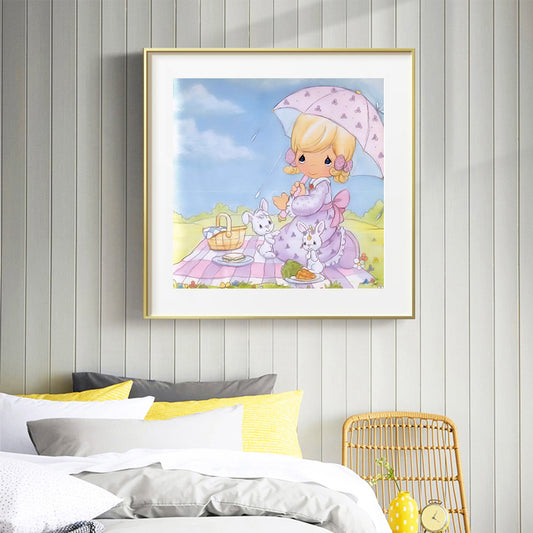 Water Drop Dolls - Full Round Drill Diamond Painting 30*30CM