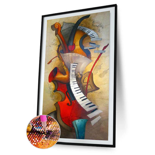 Musical Instrument - Full Round Drill Diamond Painting 40*80CM