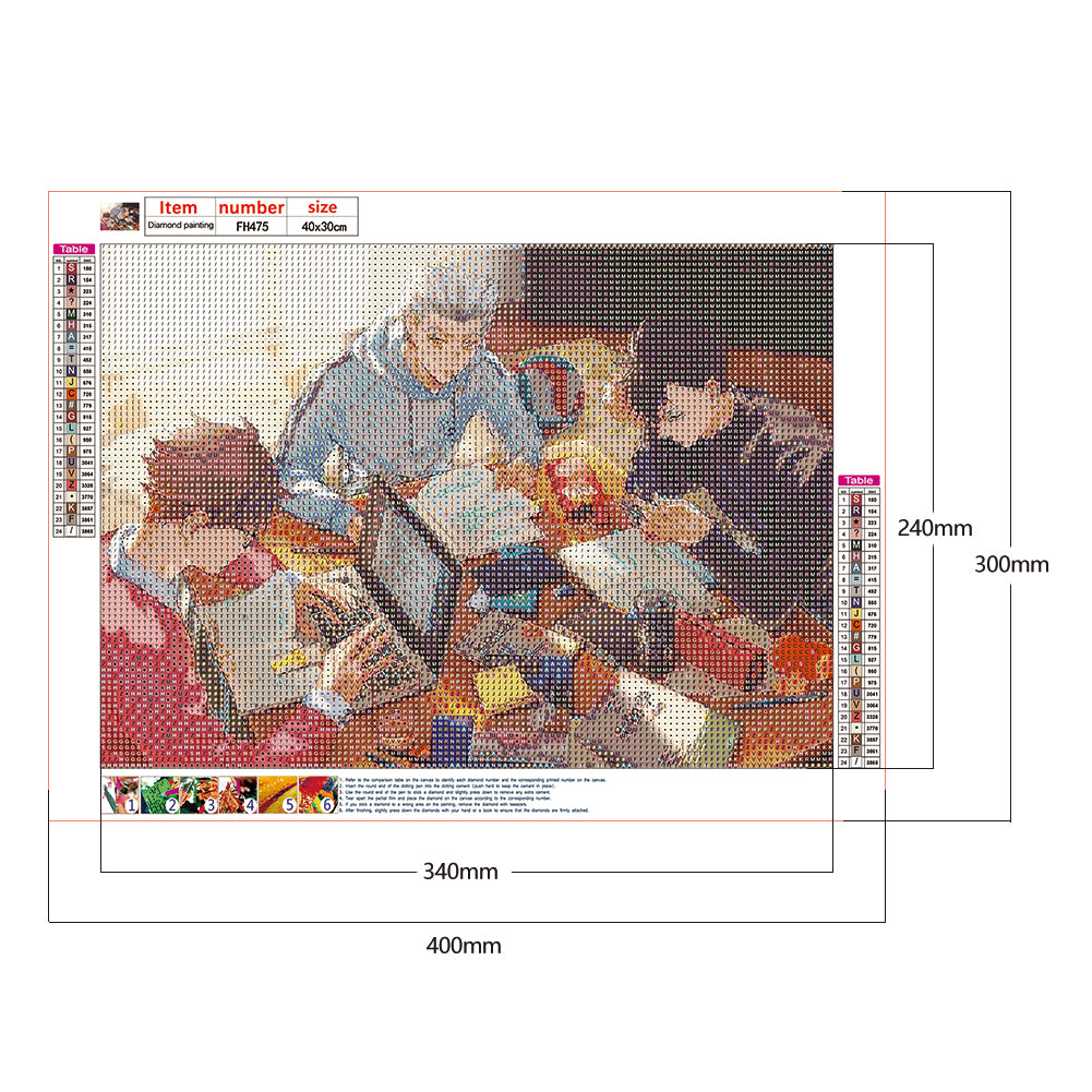 Volleyball Teenager - Full Round Drill Diamond Painting 40*30CM