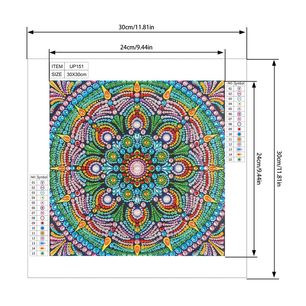 Datura - Special Shaped Drill Diamond Painting 30*30CM