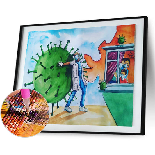 Doctors - Full Round Drill Diamond Painting 40*30CM