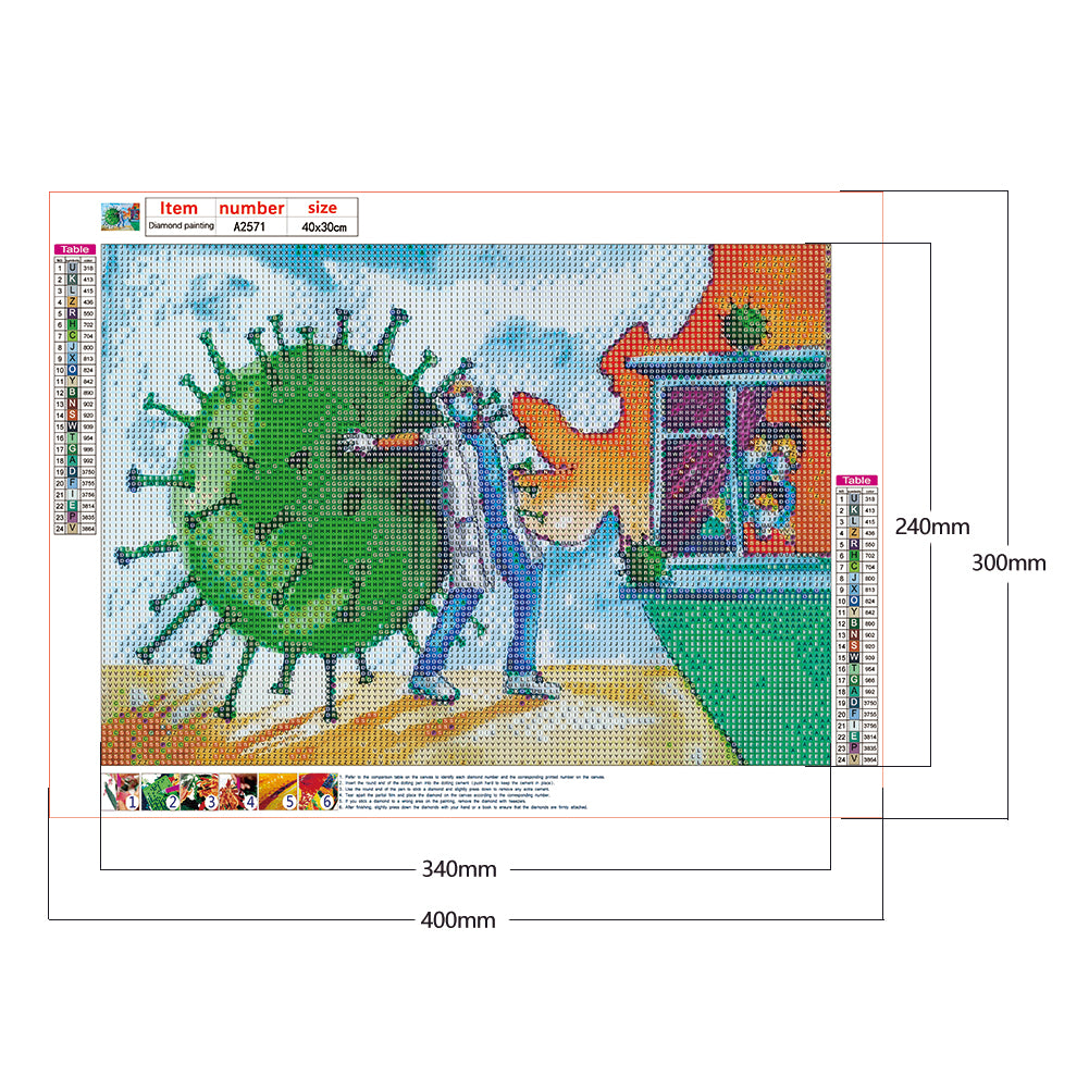 Doctors - Full Round Drill Diamond Painting 40*30CM