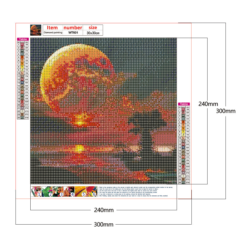 Twilight Moon - Full Round Drill Diamond Painting 30*30CM