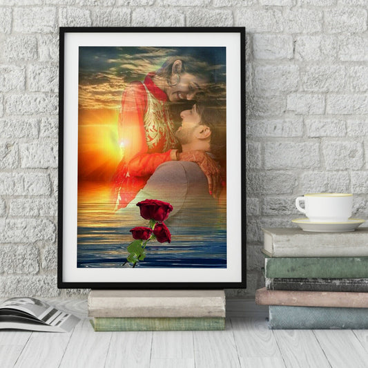 Skull Couple - Full Round Drill Diamond Painting 30*40CM