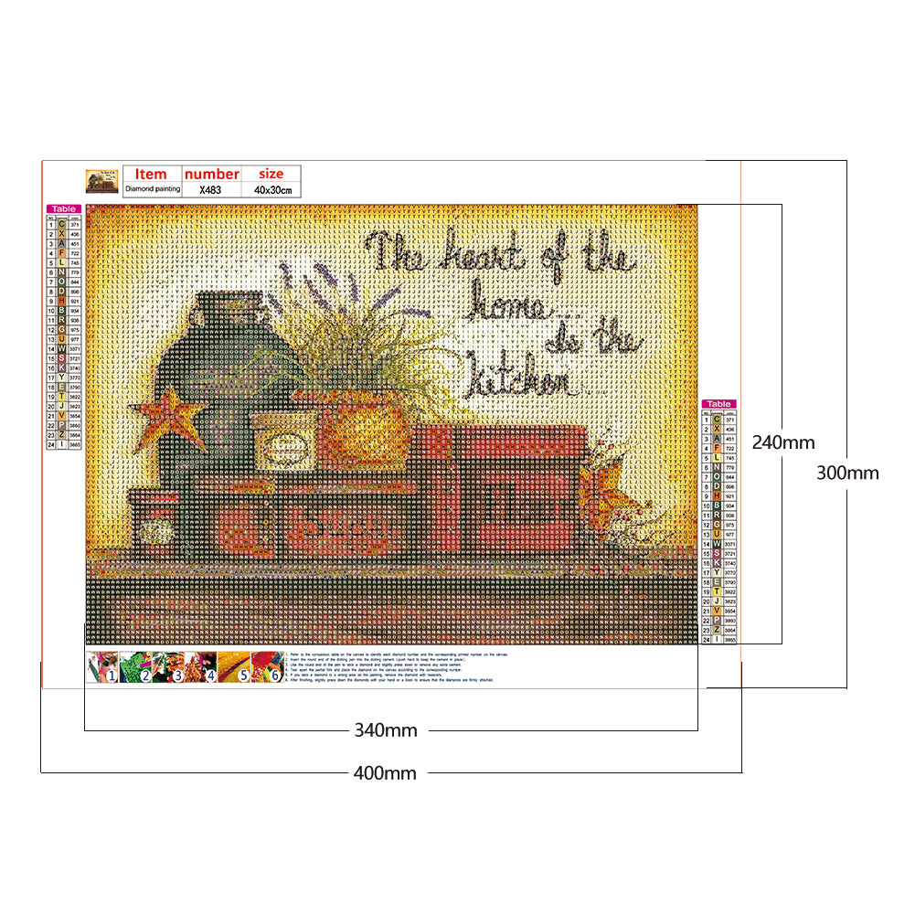Kitchen - Full Round Drill Diamond Painting 40*30CM