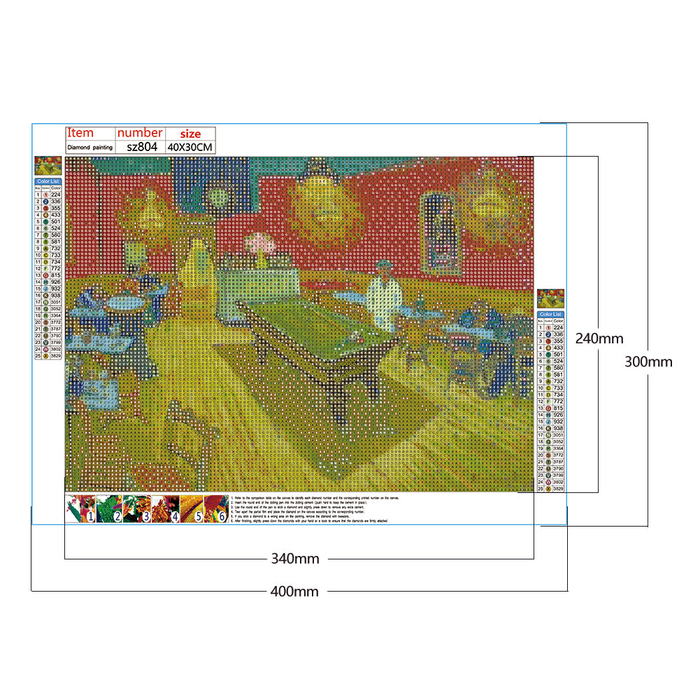 Oil Landscape - Full Round Drill Diamond Painting 40*30CM