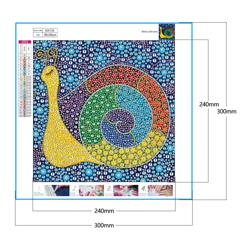 Crystal animal - Special Shaped Drill Diamond Painting 30*30CM